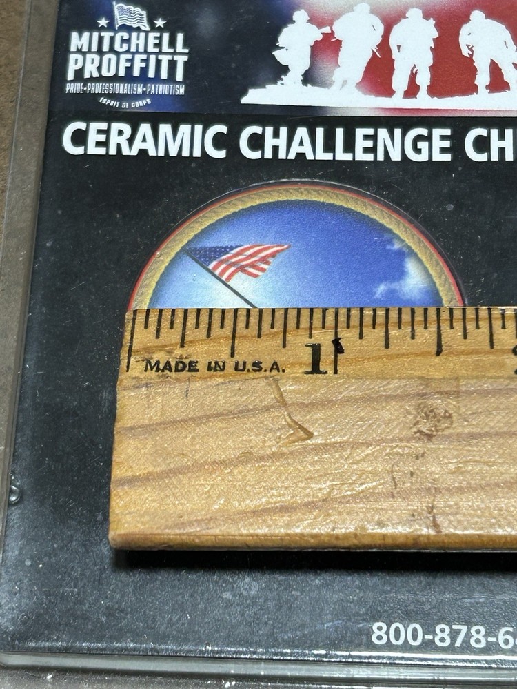 USMC CERAMIC CHALLENGE CHIP, NEW IN PACKAGE