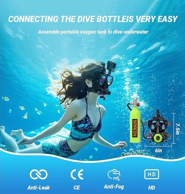 HEAVY DUTY Camera & Full Face Dive Mask Support Diving Snorkel WE SHIP OVERSEAS
