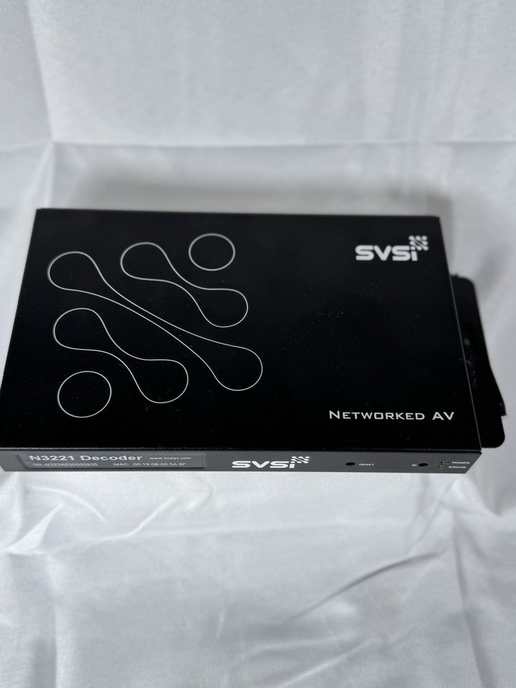 Compressed Video Over IP Decoder AMX SVSI N3221