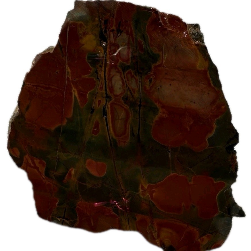 CHERRY CREEK JASPER SLAB ~ 36 grams / rough agate mineral rock red yellow