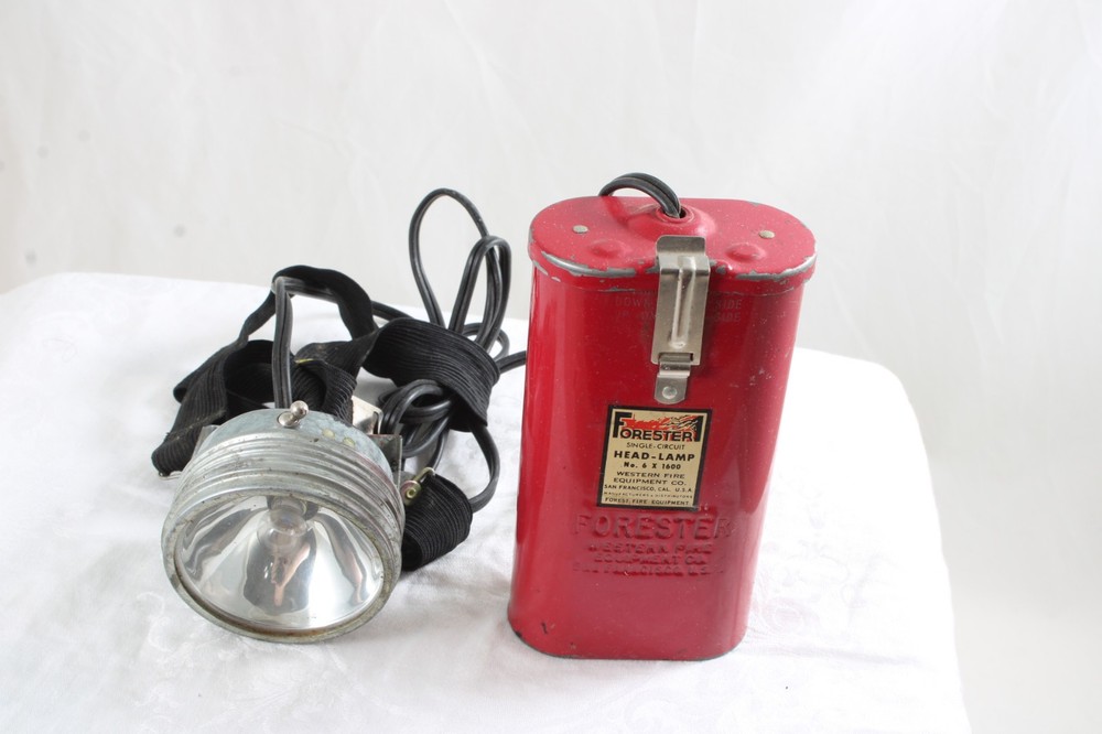 Vintage Forester Head Lamp Forest Firefighter Western Fire Equipment