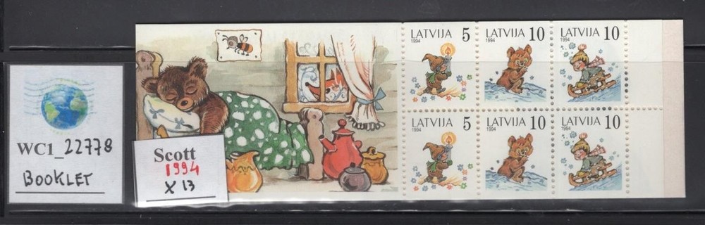 WC1_22778.LATVIA. 1999 booklet. Sc. 391a. MNH