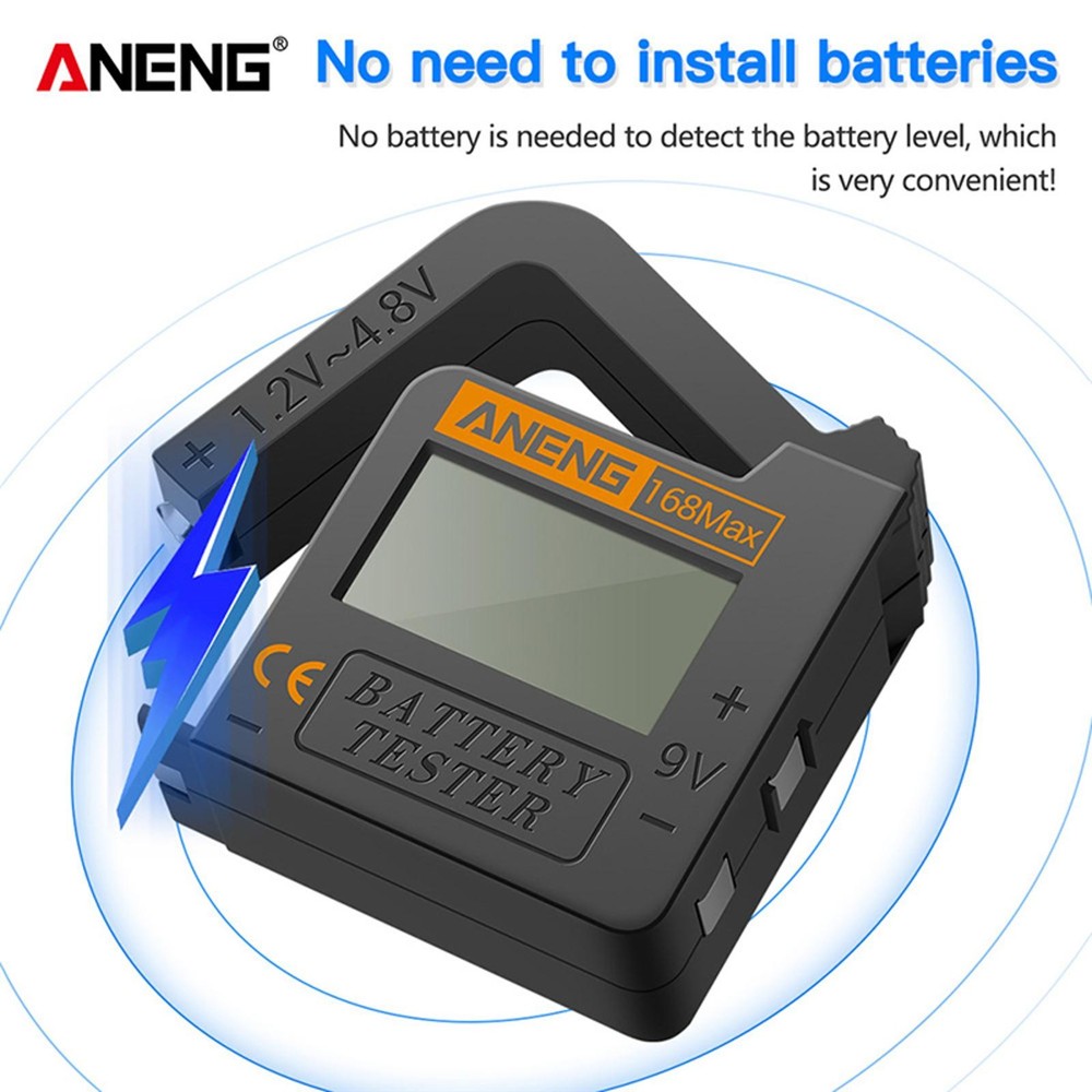 Digital Battery Tester Detector Diagnostic Volt Checker for AAA AA C Battery C