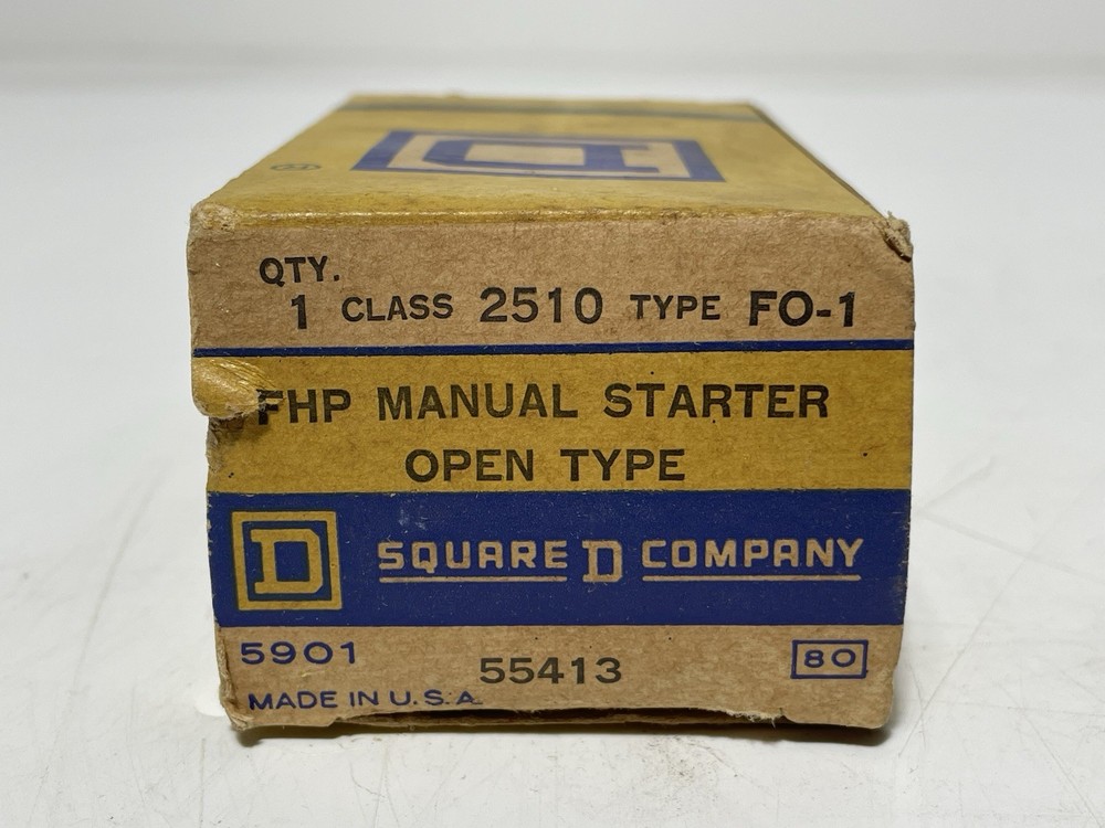 Square D 55413, Class 2510, Type F0-1 Manual Starter