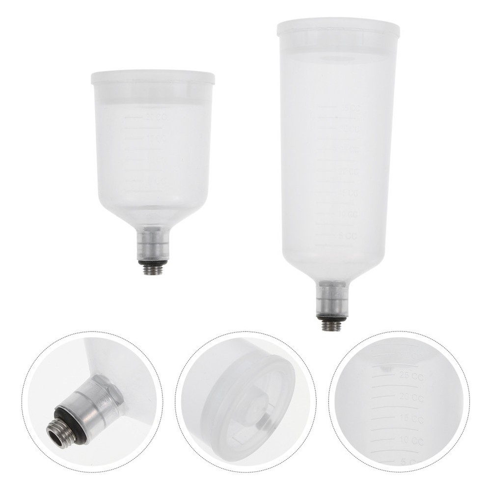 3 Pack Paint Sprayer Cup Refillable Airbrush Split-type Bottles Jar