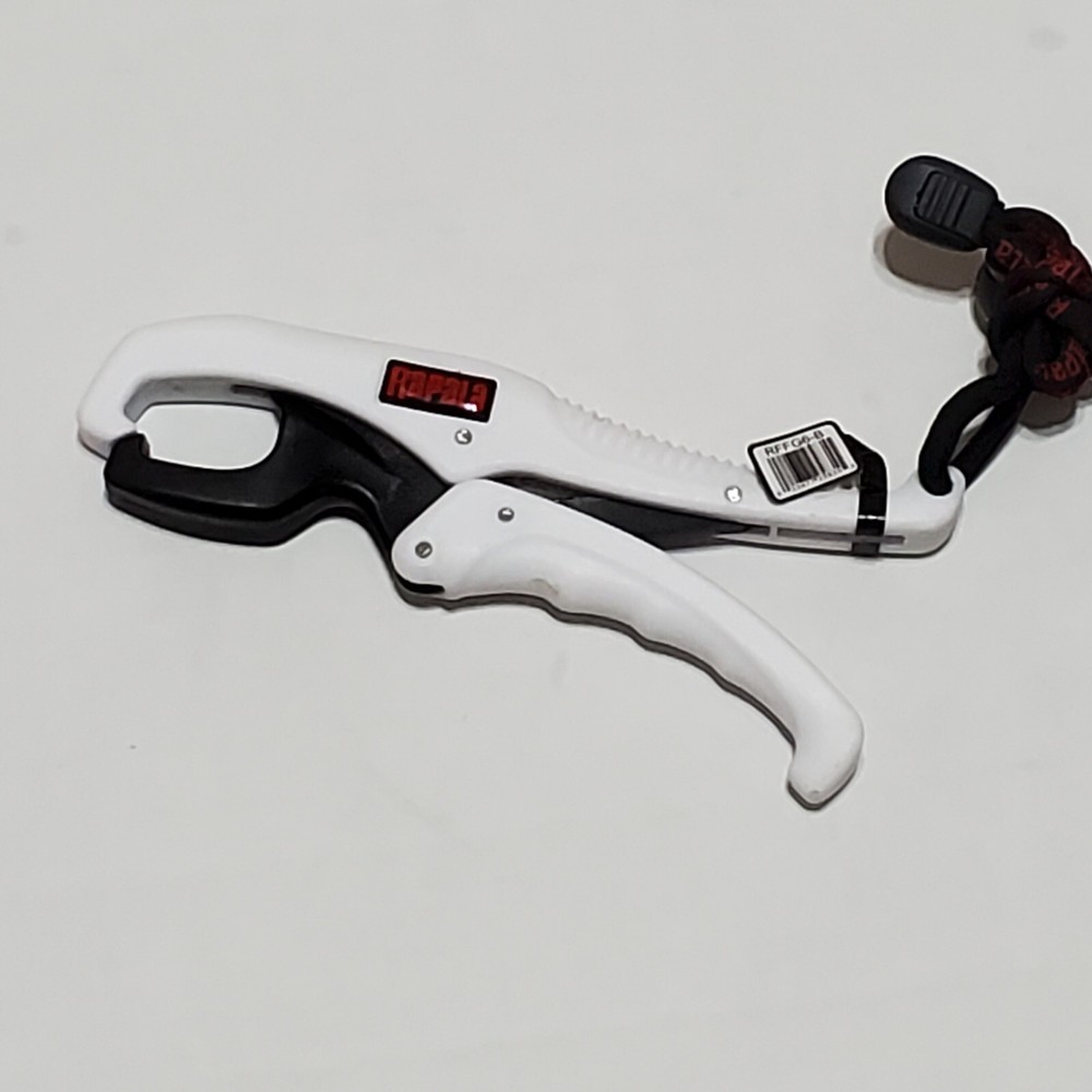 Rapala Floating Fish Gripper White & Black Plastic Ergonomic Grip 6"