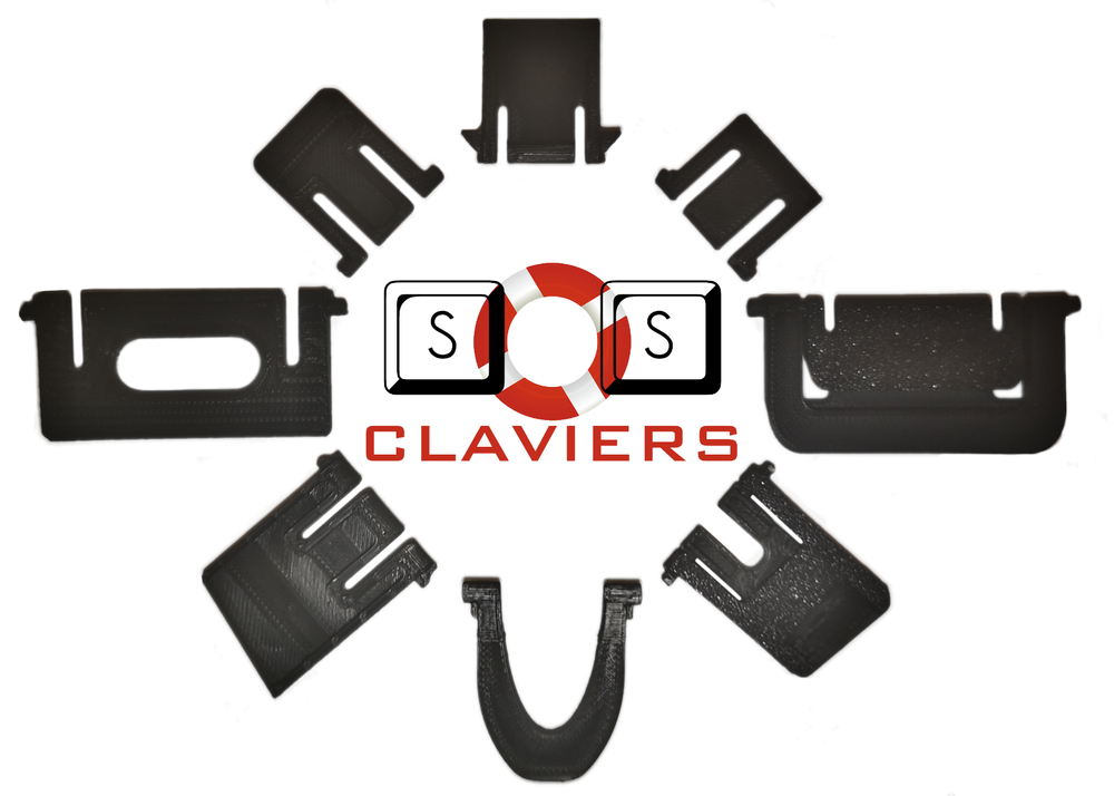 Pieds de remplacement pour clavier Sharkoon Skiller PRO
