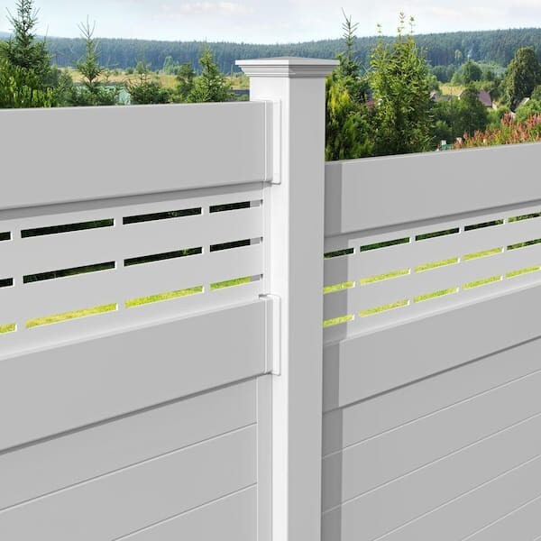 Transition Bracket White for 1-3/4 In. X 7 In. Rail