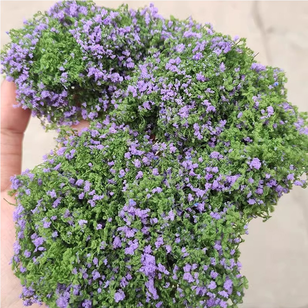 HO OO Scale Shrubs Flower Clusters Vines Miniatures for Landscape Scenery 2PCS