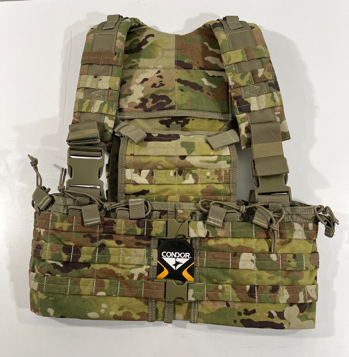 NEW CONDOR SCORPION OCP CS-800 ADJUSTABLE MODULAR CHEST SET 5.56 MAG RIG CARRIER