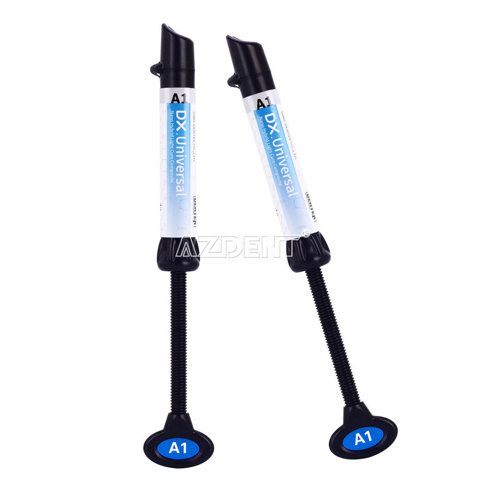 6PCS Dental Universal Composite Resin A1Curing Light Resin Refill Syringe Dentex