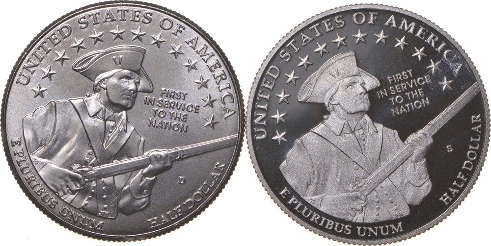 2011 Proof & Unc Army Commemorative Half Dollar Set