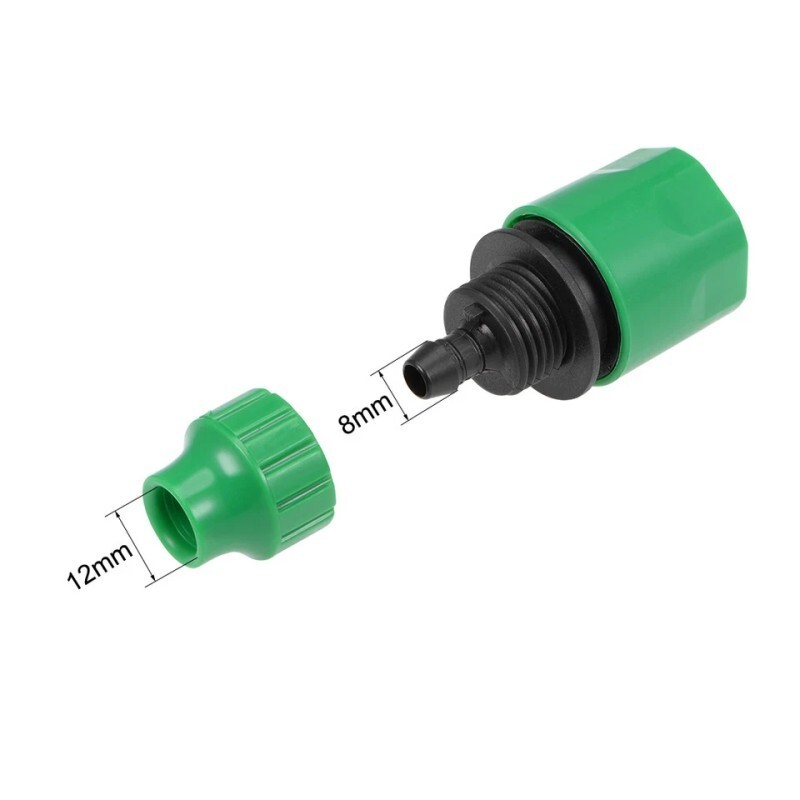 Quick Connector Hose Pipe Adapter Fitting 8mm Inner Diameter Hose 4Pcs