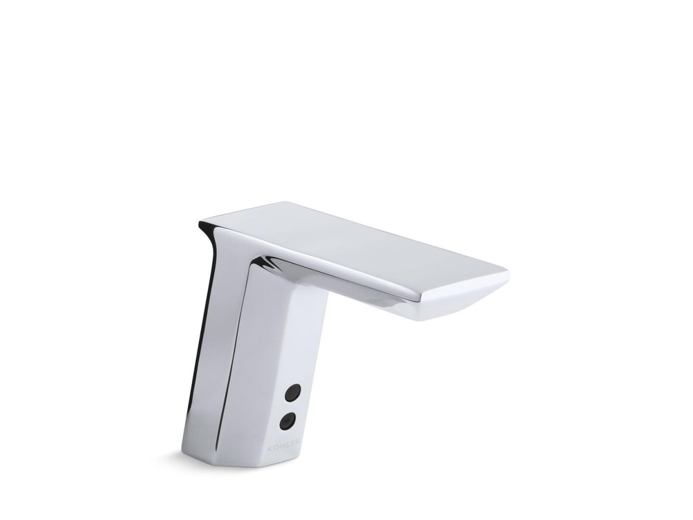 KOHLER Geometric 1Hole Touchless AC-Powered Bathroom Sink Faucet Polished Chrome