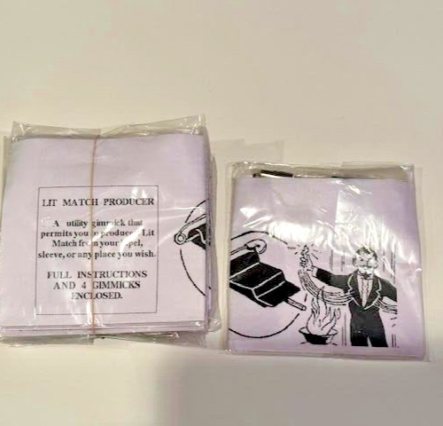 Lit Match Producer  metal match pull 4 gimmicks ea set