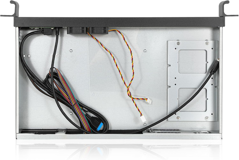 1U Compact Server/Desktop Mini-Itx Chassis - 9.84" Depth,Supports Mini-Itx Mothe