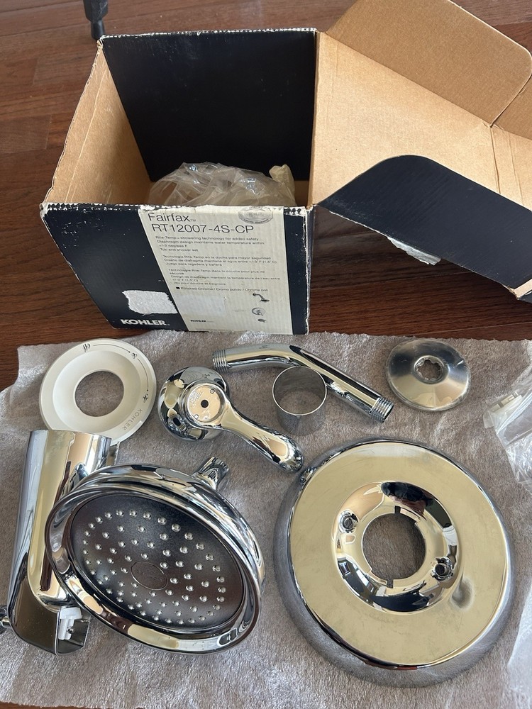 Kohler Fairfax RT12007-4S-CP Shower Tub Set Polished Chrome