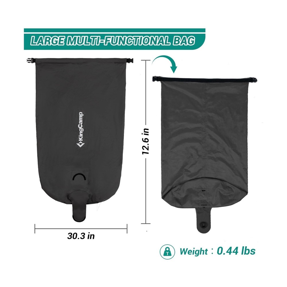 KingCamp Air Pump Sack, Roll Top Compression Pump Bag Ultralight Pu... Fast Ship