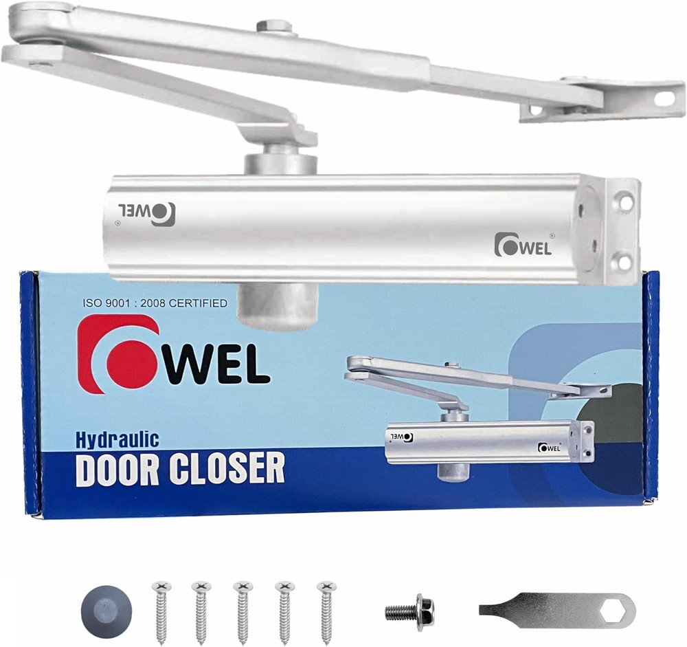 OWEL - Automatic Adjustable Door Closer for Residential/Commercial Use, Heavy D