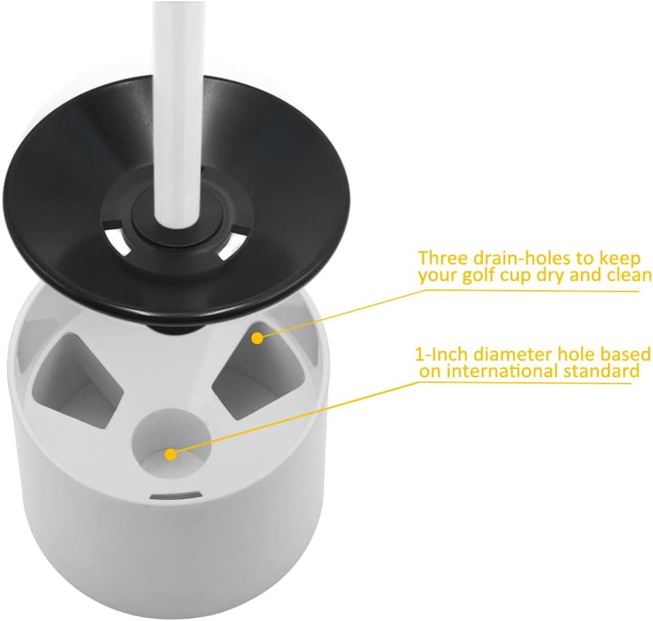 RGB Mini Golf Flagstick Set with Night Light for Yard Putting Fun