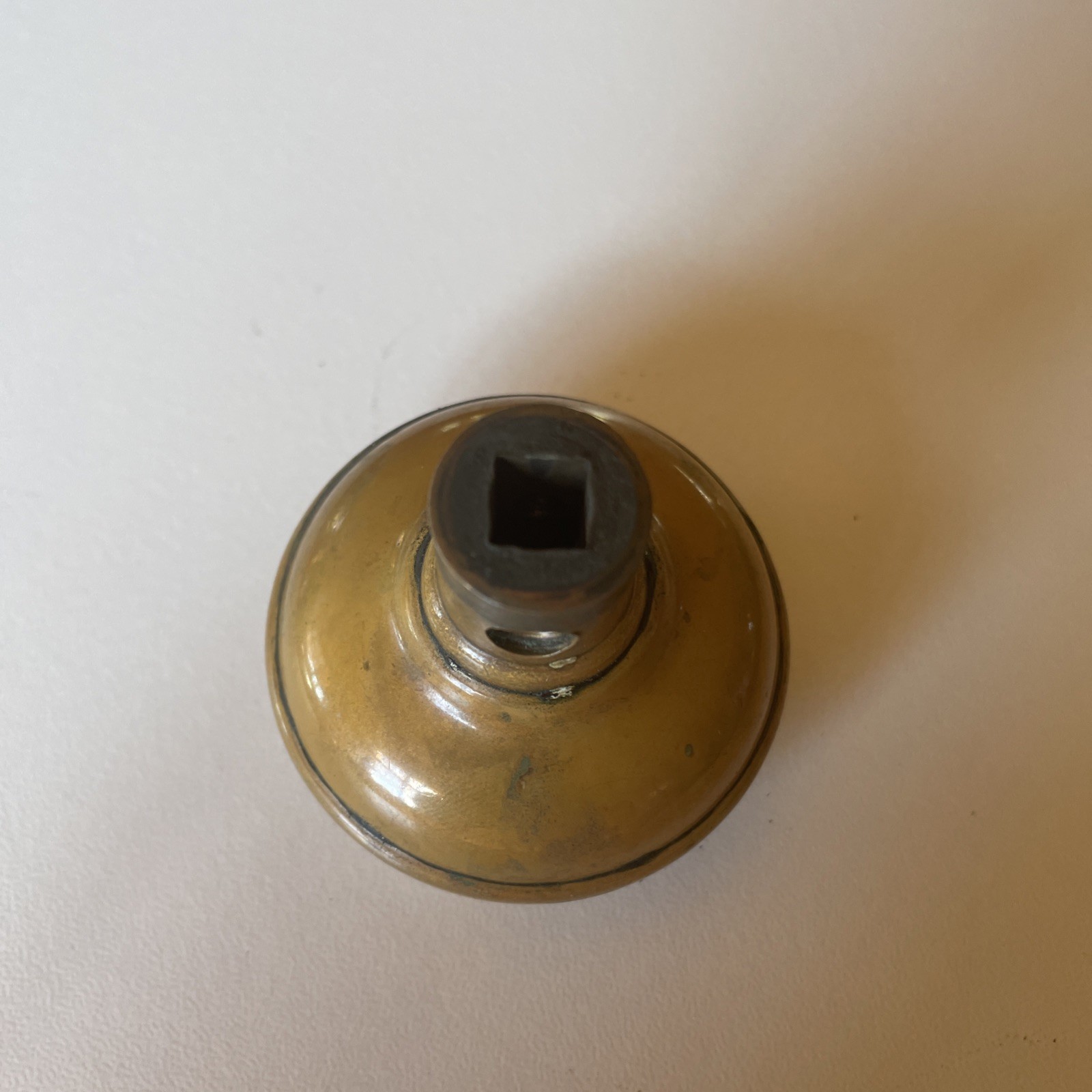 Antique Bronze Door Knob 2 1/4 Inch Diameter