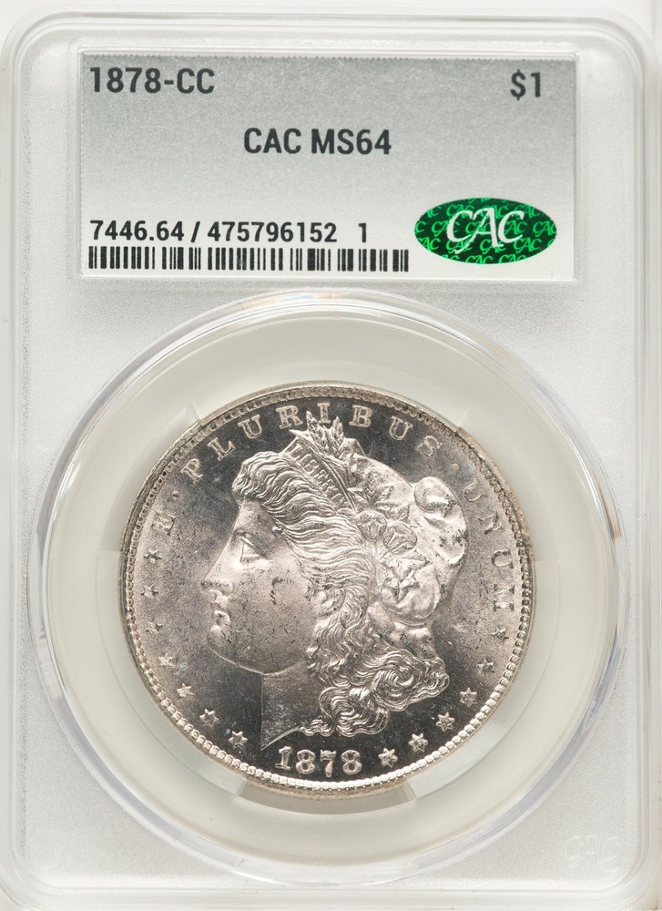 1878-CC Morgan Dollar CACG MS64