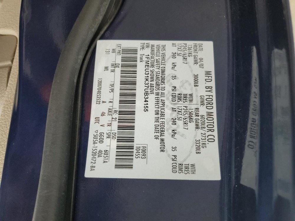 EXPLORER 2007 Glove Box 4815440