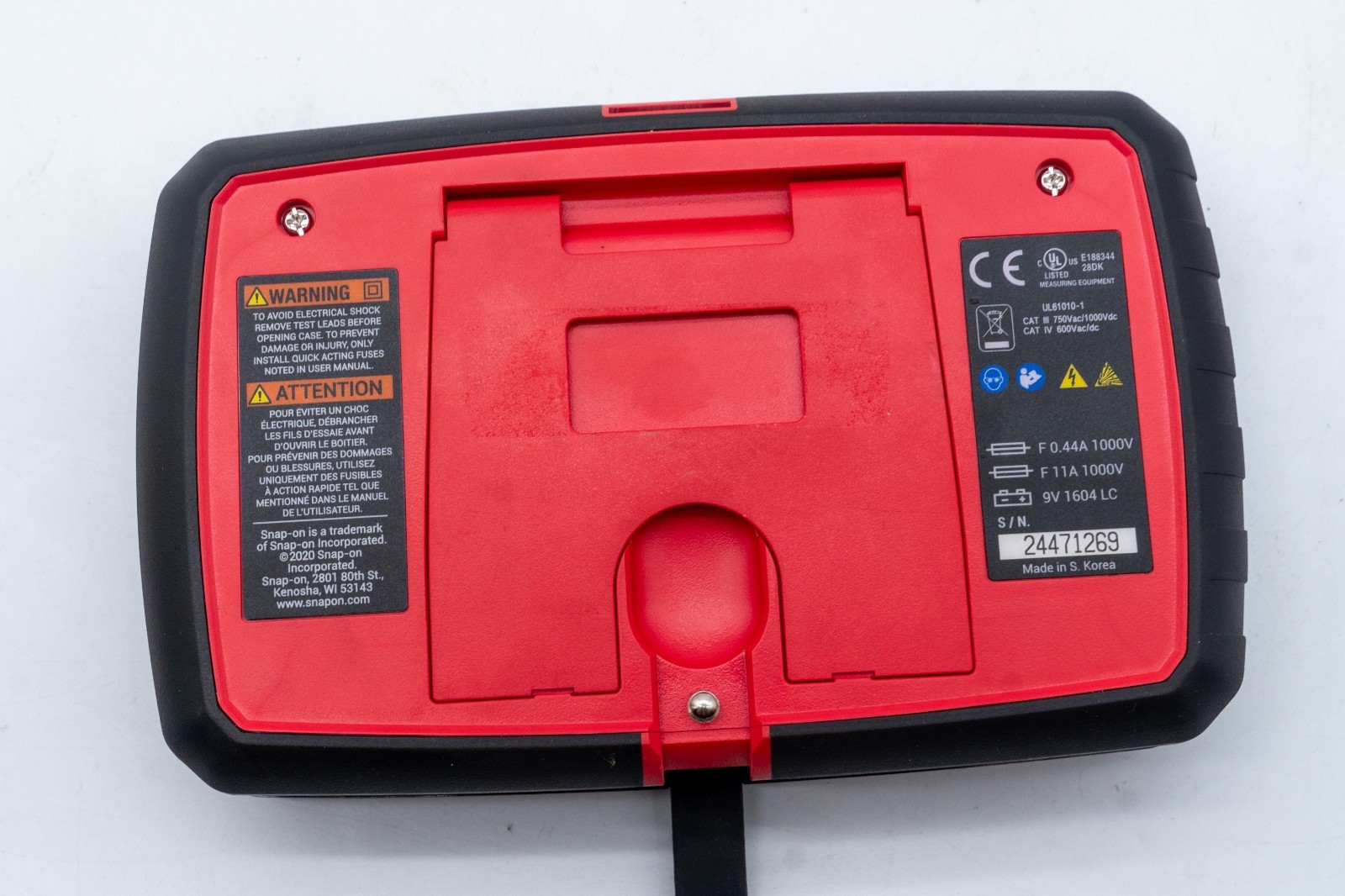 Snap On EEDM525F Digital Multimeter Enhanced Automotive Meter