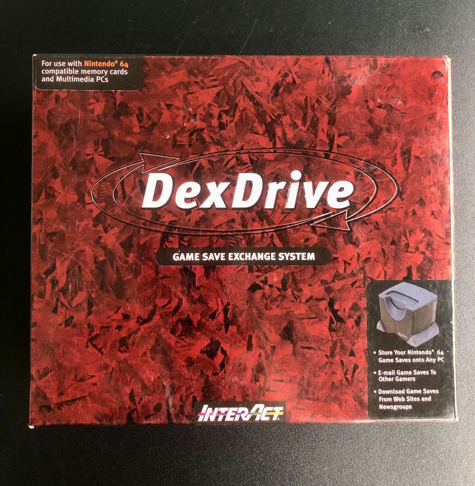 Nintendo 64 Dex Drive Memory Card to PC Game Save Exchange Transfer System NEW