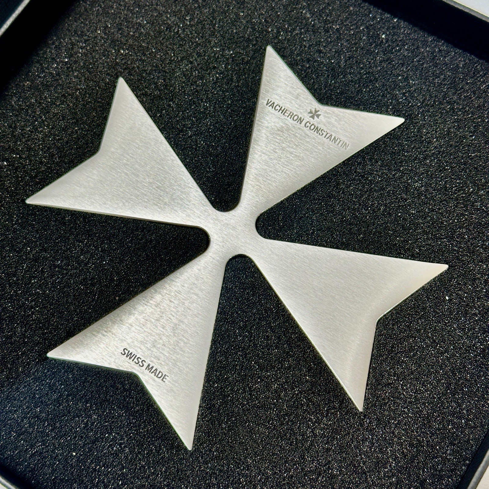 Vacheron Constantin Maltese Logo Stainless Steel Heavy Paperweight AD VIP Gift