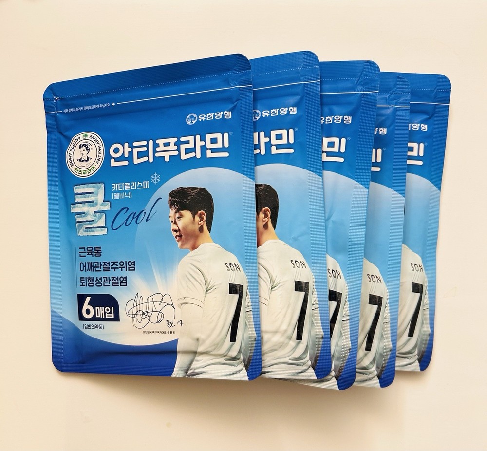 Korea Joint & Muscle, Back Pain, Antiphlamine Cool Patch 5 Bags = 30 Sheets