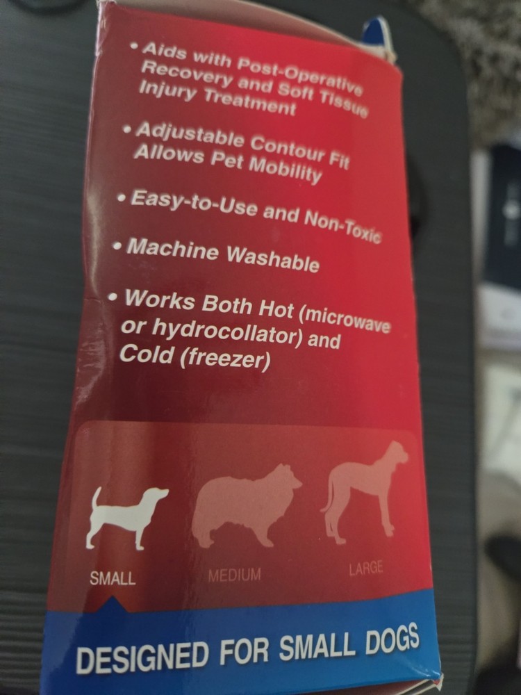 CALDERA INTERNATIONAL PET THERAPY HIP WRAP WITH GEL, SMALL - BLACK