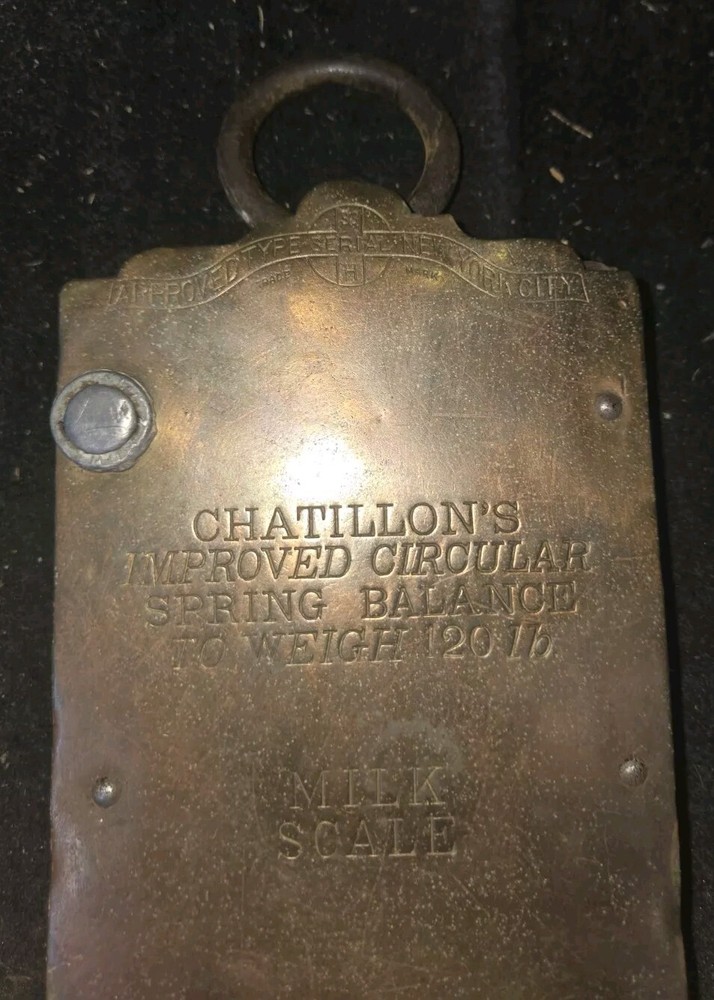 ANTIQUE CHATILION'S HANGING MILK SCALE 120lbs