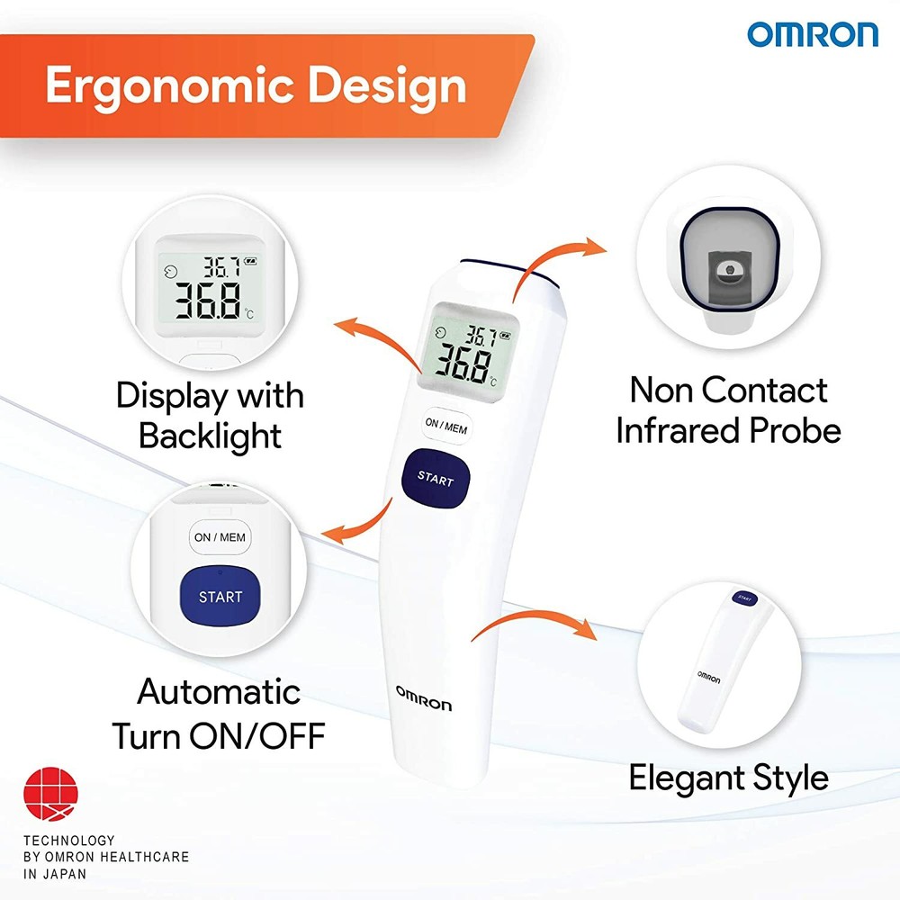 Omron MC 720 Non Contact Digital Infrared Forehead Thermomete