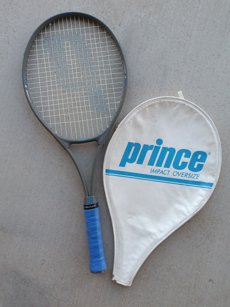 Prince Impact Oversize Tennis Racket, Rare Gray Matt Finish, Grip 4 1/2"