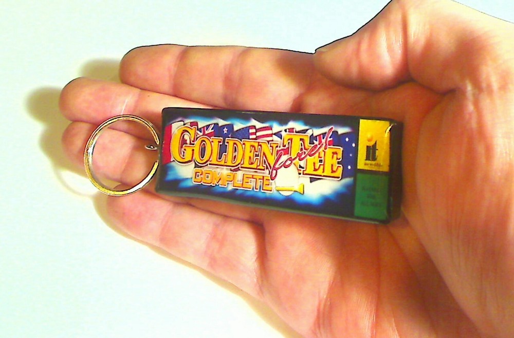 Golden Tee Fore Complete Arcade Marquee Coin Door Keychain