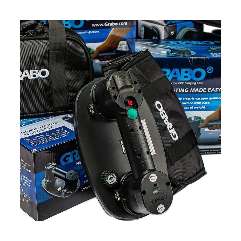 Nemo GRABO (2 Batteries, 2 Seals) - Electric Vacuum Suction Cup Lifter for Wo...