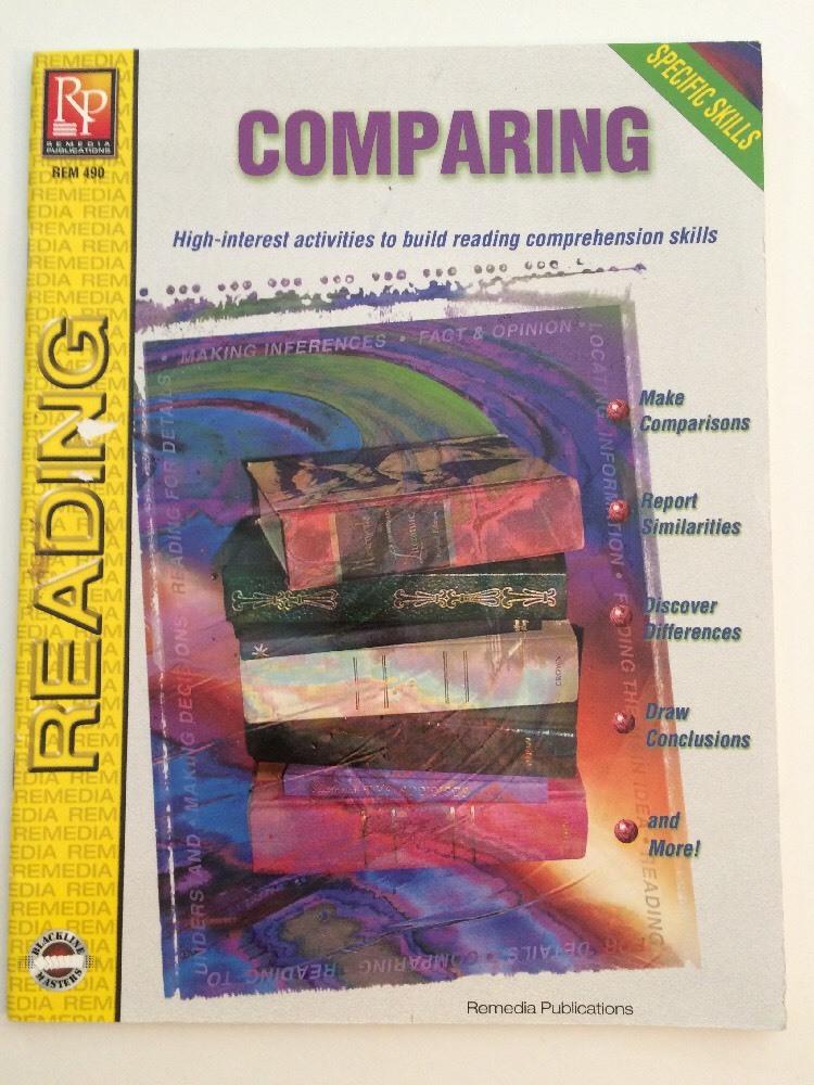 COMPARING (READING COMPREHENSION SKILLS) Level 3-4 Remedia 490 Workbook