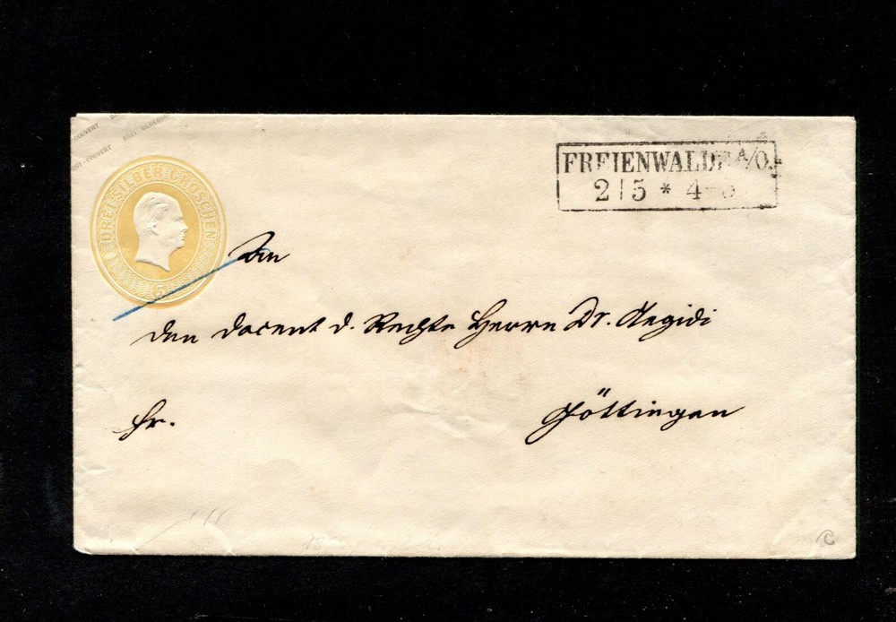 Preußen " Freienwalde A.o " Clear On Stationery (#6508)