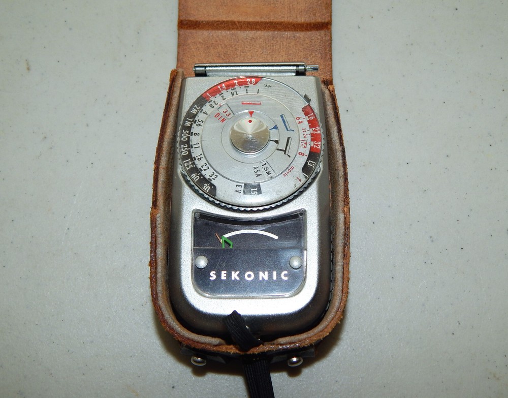 VTG Sekonic Auto-Leader 3 Model 162 Light Meter w/ Case *UNTESTED*READ DESC*
