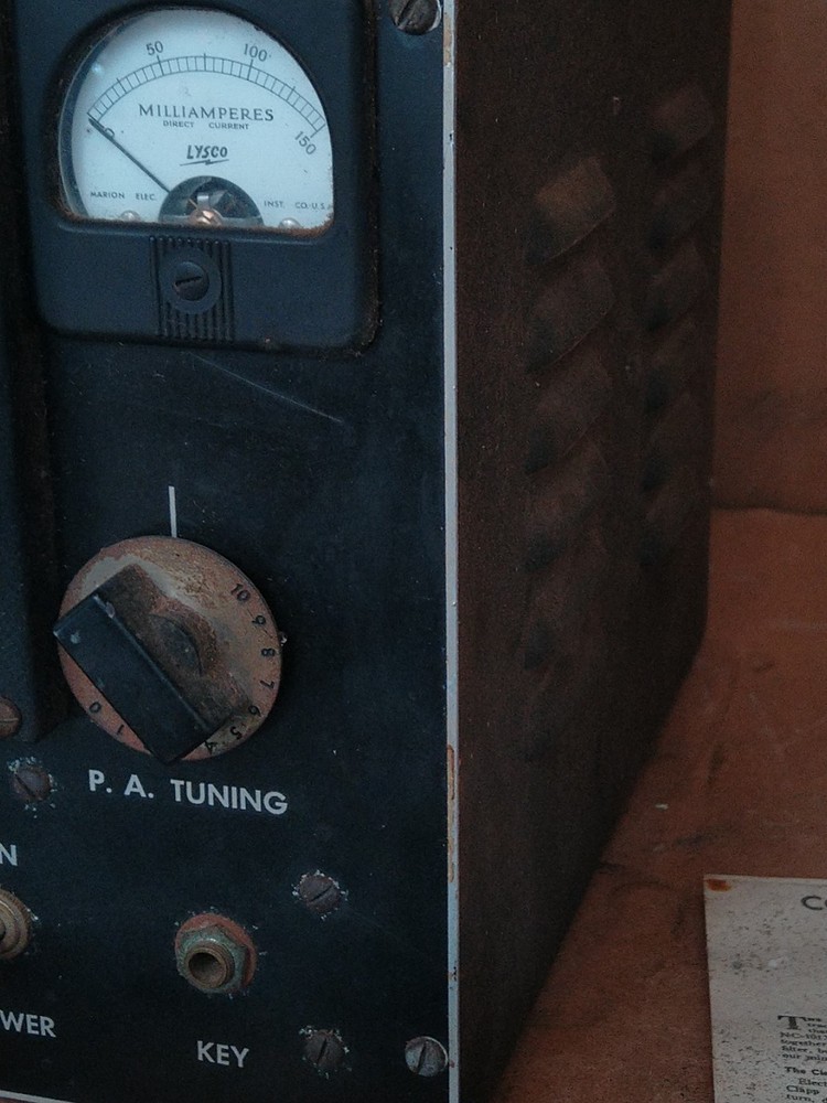 LYSCO 500 / 600 Transmaster CW Transmitter Ham Radio Rare with schematics