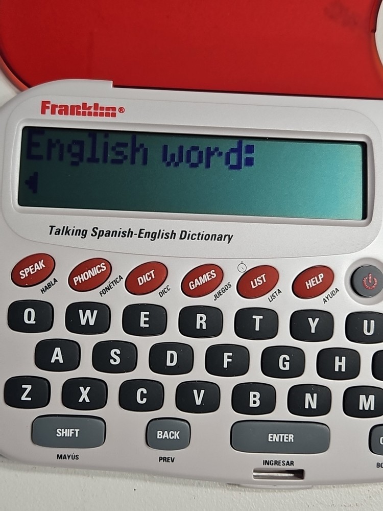 FRANKLIN Talking Spanish-English Dictionary BES-1240(TESTED WORKS GREAT)