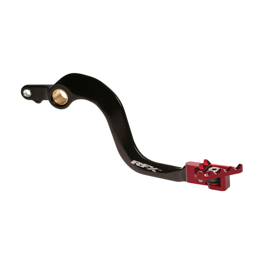 Rear Brake Pedal Red Folding Tip Gas