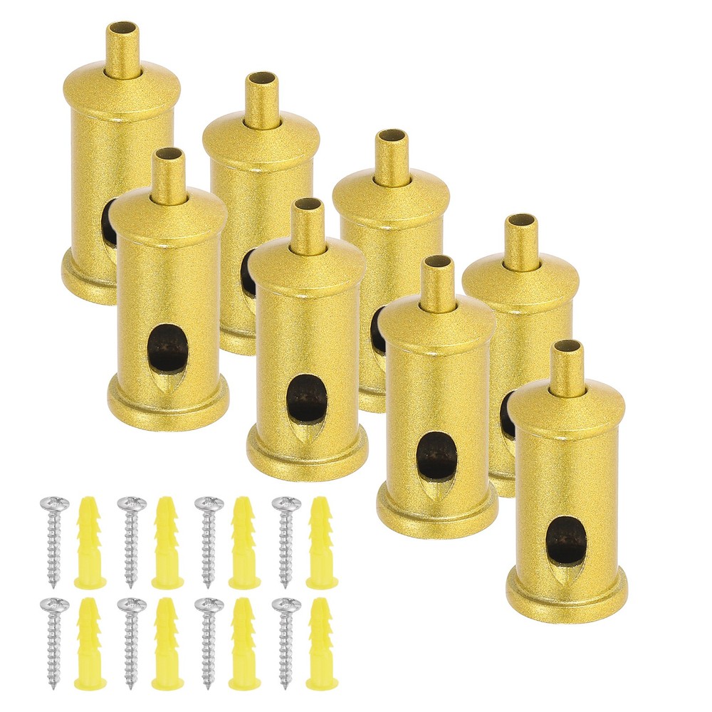 8Set Cord Grip Adjuster for 1/16" (1-2mm) Cable, Sand Gold Tone