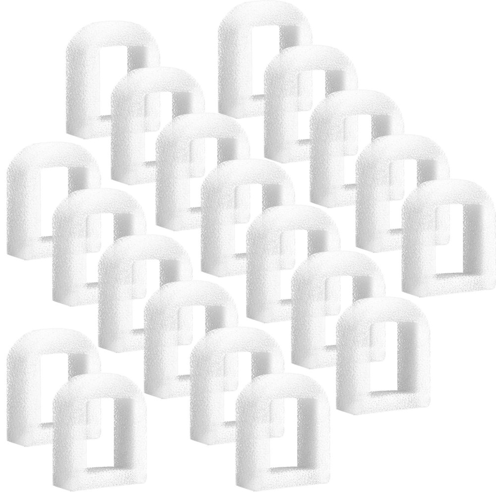 20PCS Cat Water Fountain Replacement Foam Filters Compatible with White