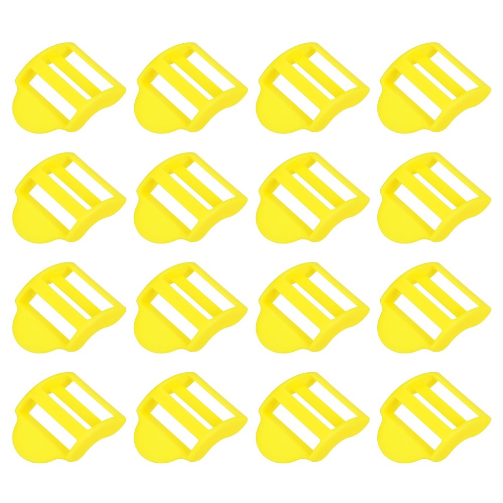 16Pcs Plastic Ladder Slider, 1" (25mm) Egg Yolk Slide Lock Buckles