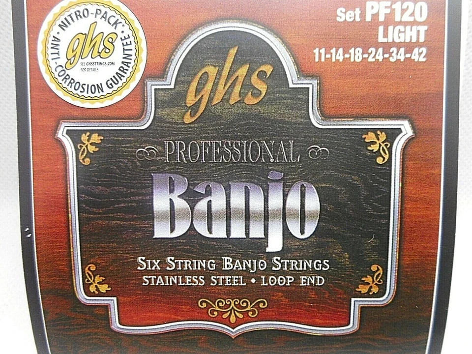 GHS PF120 - 6 String Banjo String Set-Light