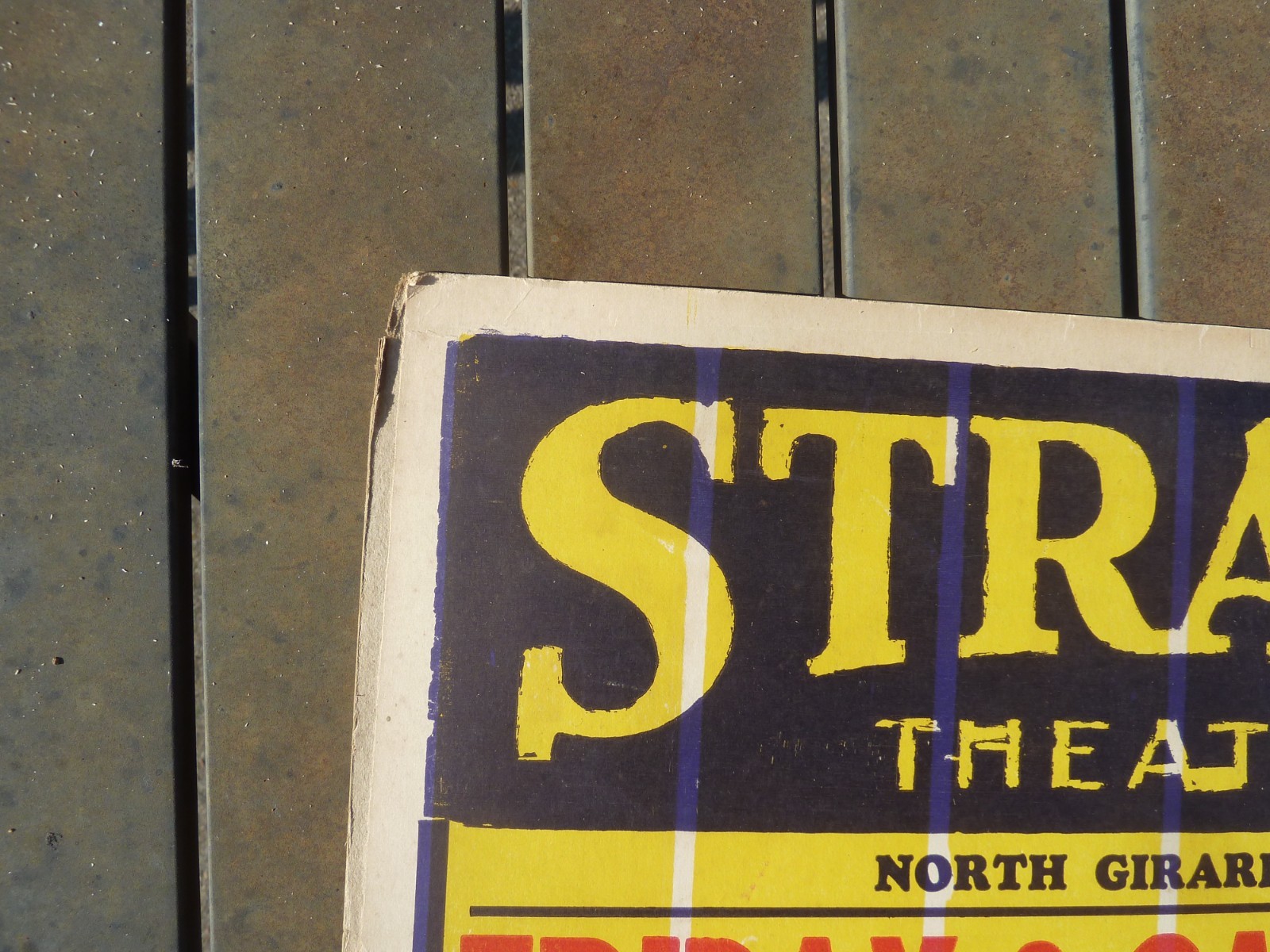 original vintage 1929 "Showboat" movie poster Laura LaPlante, Jos. Schildkraut