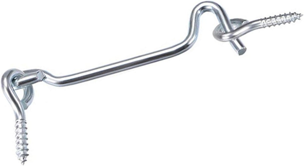 Versatile 4-Pack 3-Inch Door Hook Latch - Rustproof Silver for Indoor & Outdoor