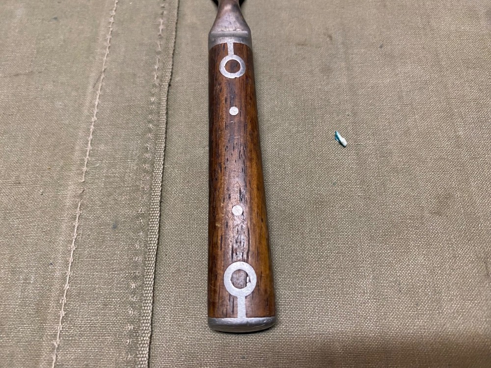 ORIGINAL PRE WWI SPANISH AMERICAN WAR US ARMY MESS KIT WOODEN HANDL FORK UTENSIL